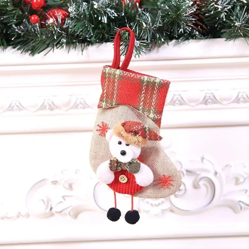 Christmas Stocking Decoration Pendant, Stocking Gift Bag, Hanging Piece