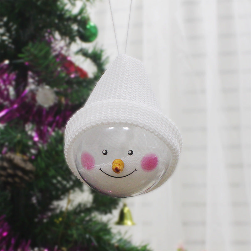 Christmas Decorations Creative | Christmas Snowman Children Toys | Plastic Christmas Ball | Christmas Pendant