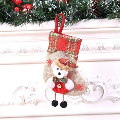 Christmas Stocking Decoration Pendant, Stocking Gift Bag, Hanging Piece