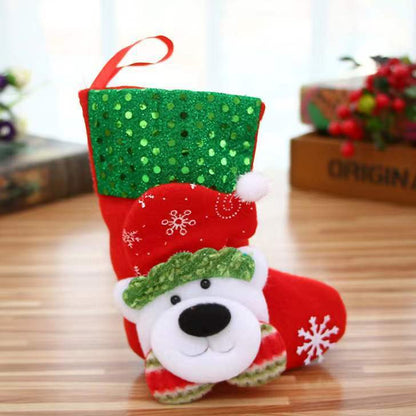 Christmas Stocking Decoration Pendant, Stocking Gift Bag, Hanging Piece