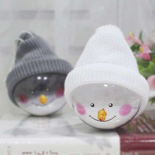 Christmas Decorations Creative | Christmas Snowman Children Toys | Plastic Christmas Ball | Christmas Pendant