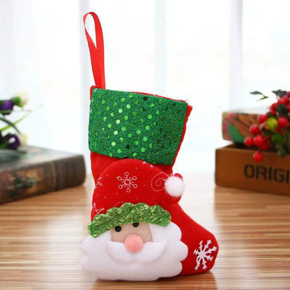 Christmas Stocking Decoration Pendant, Stocking Gift Bag, Hanging Piece