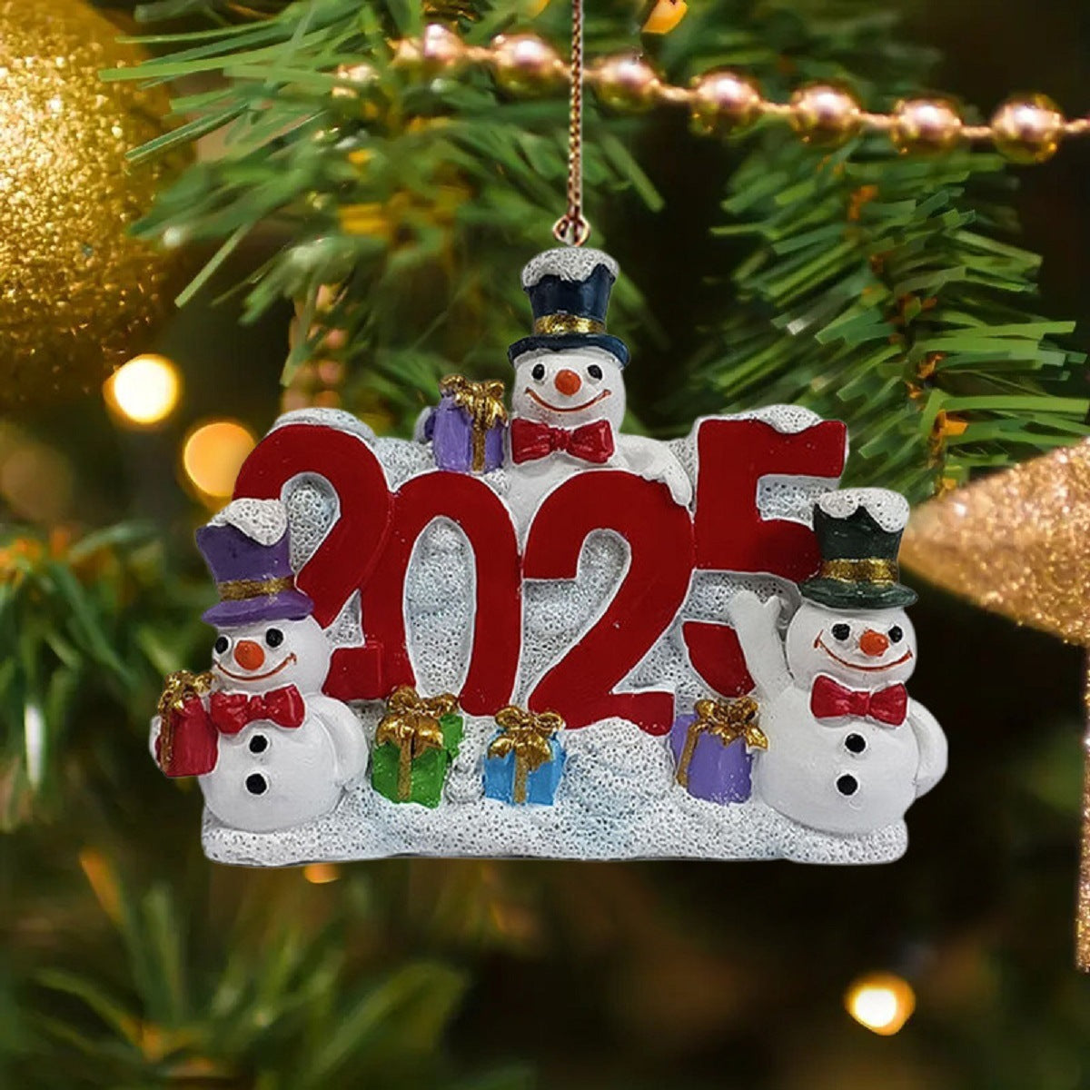 Christmas Tree Snowman Resin Pendants